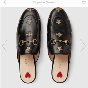 ISO 39.5 Gucci Princetown Stars & Bees